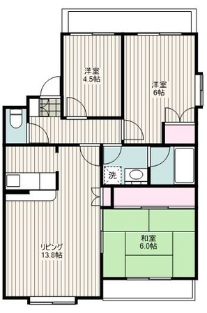 鷺沼ショウエイプラザの物件間取画像